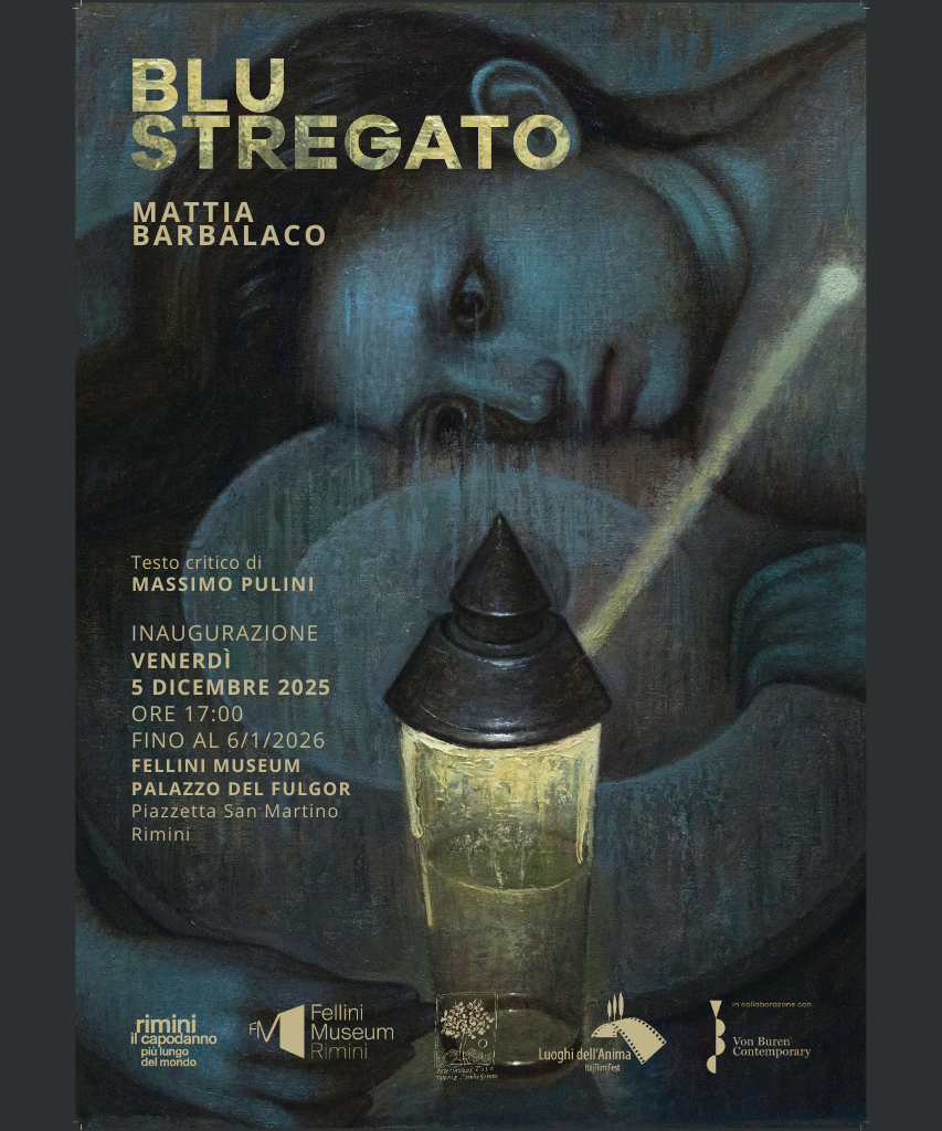 BLU STREGATO. La pittura inquieta di Mattia Barbalaco al Fellini Museum